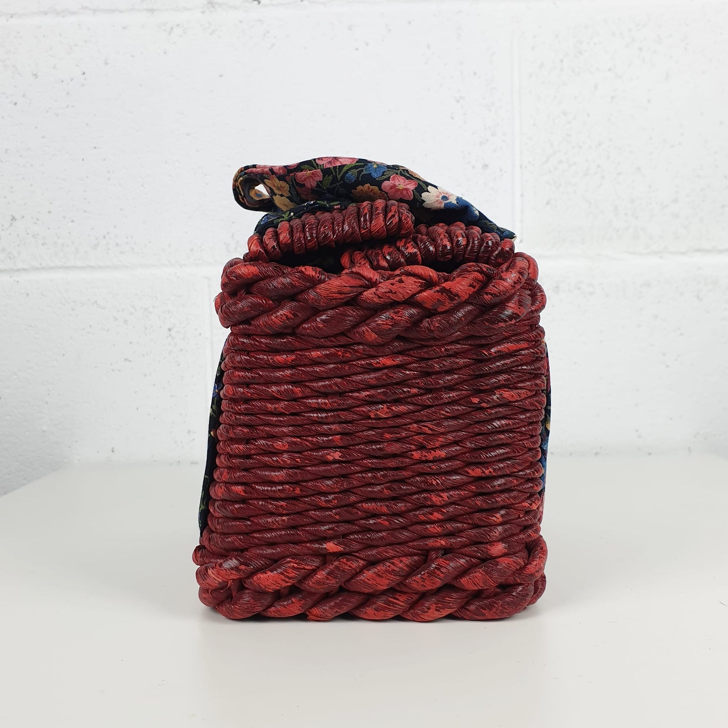 Borsa in vimini rossa