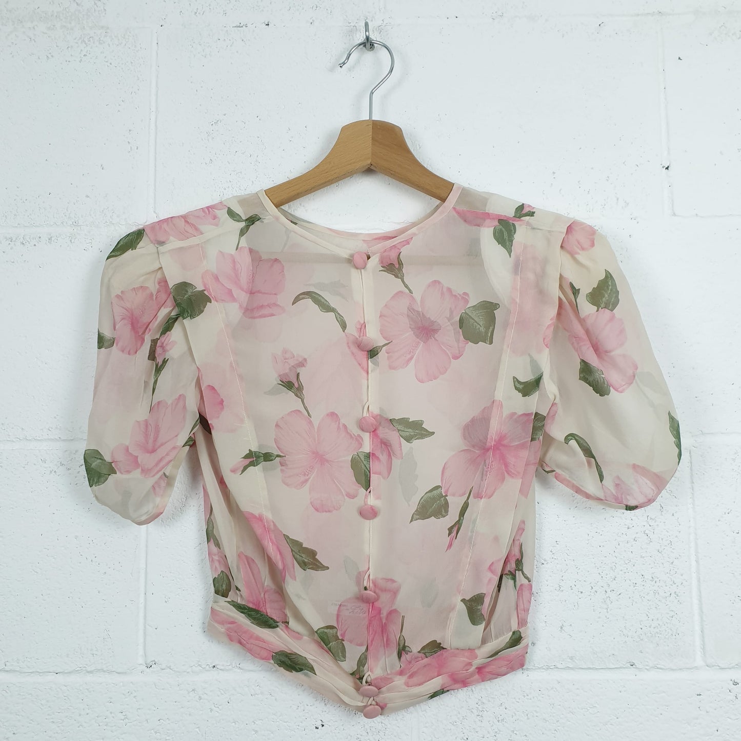 Abito sartoriale in seta bianco e rosa