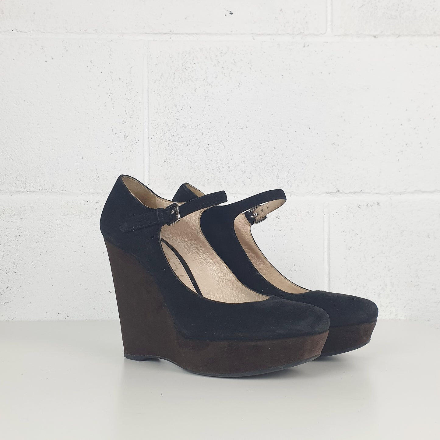Scarpe Prada con zeppa