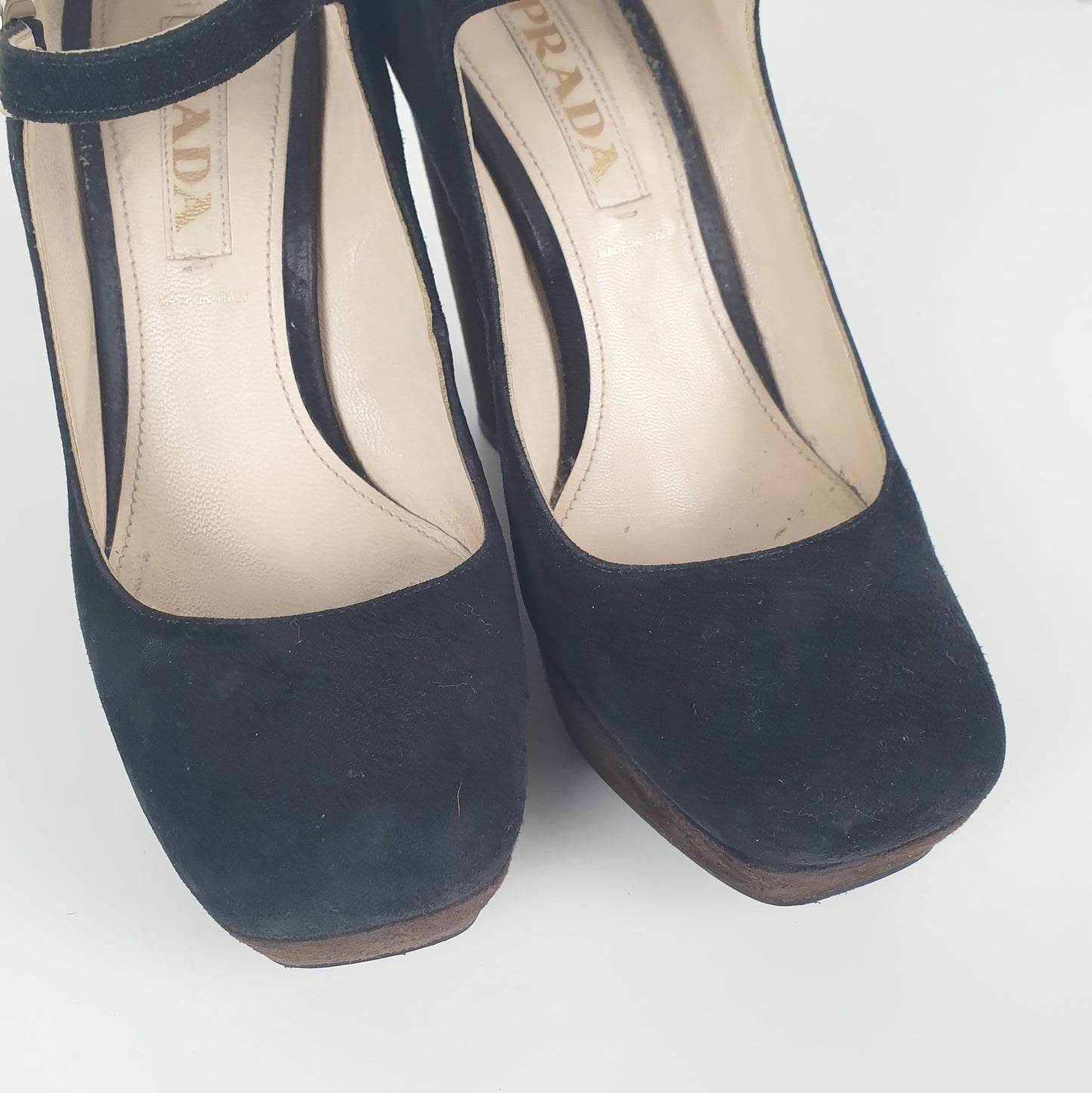Scarpe Prada con zeppa