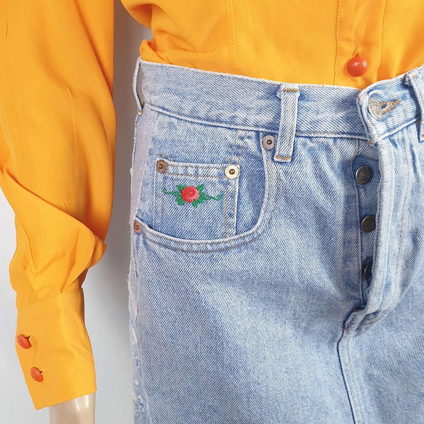Gonna El Charro in denim