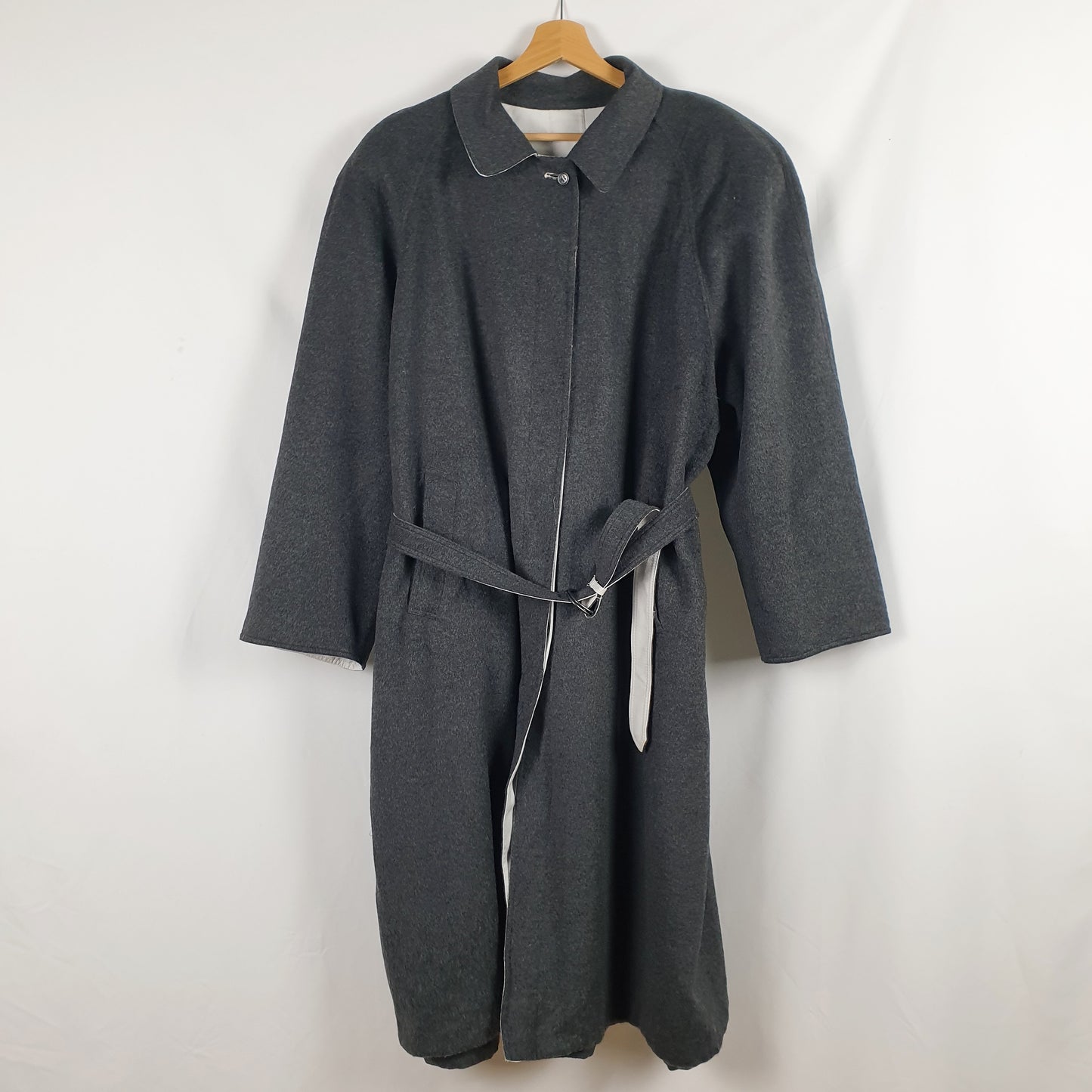 Cappotto uomo double face grigio
