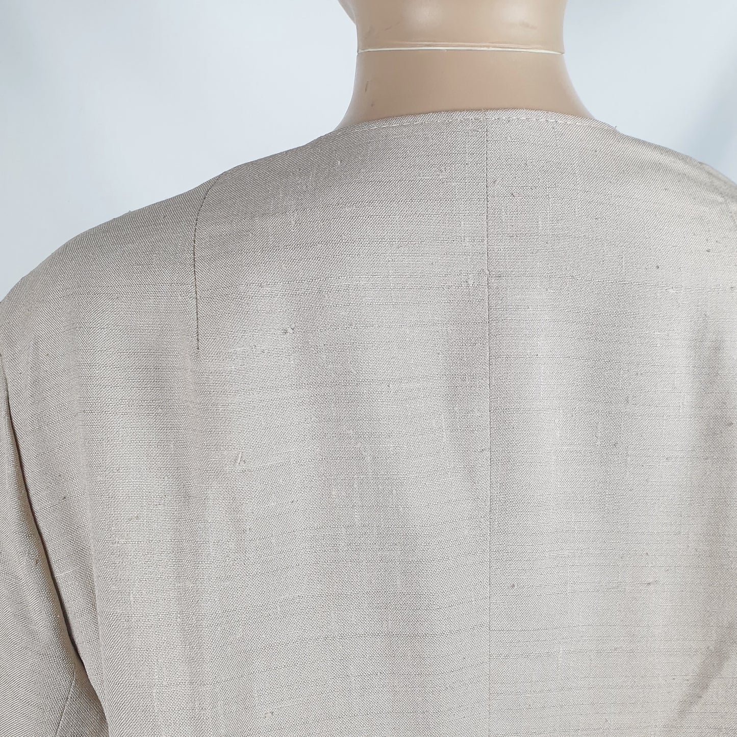 Giacca vintage beige misto seta