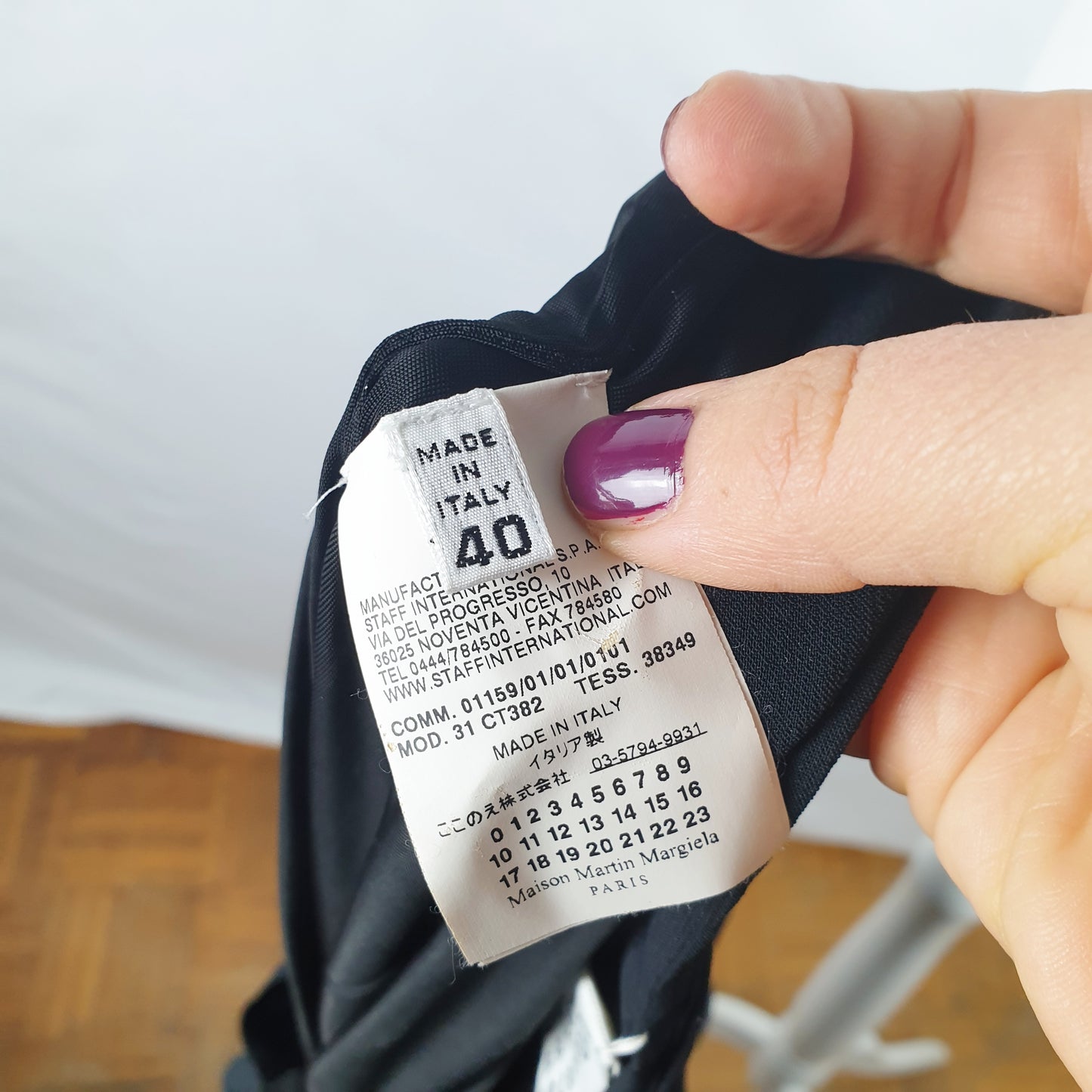 abito Maison Martin Margiela blu notte