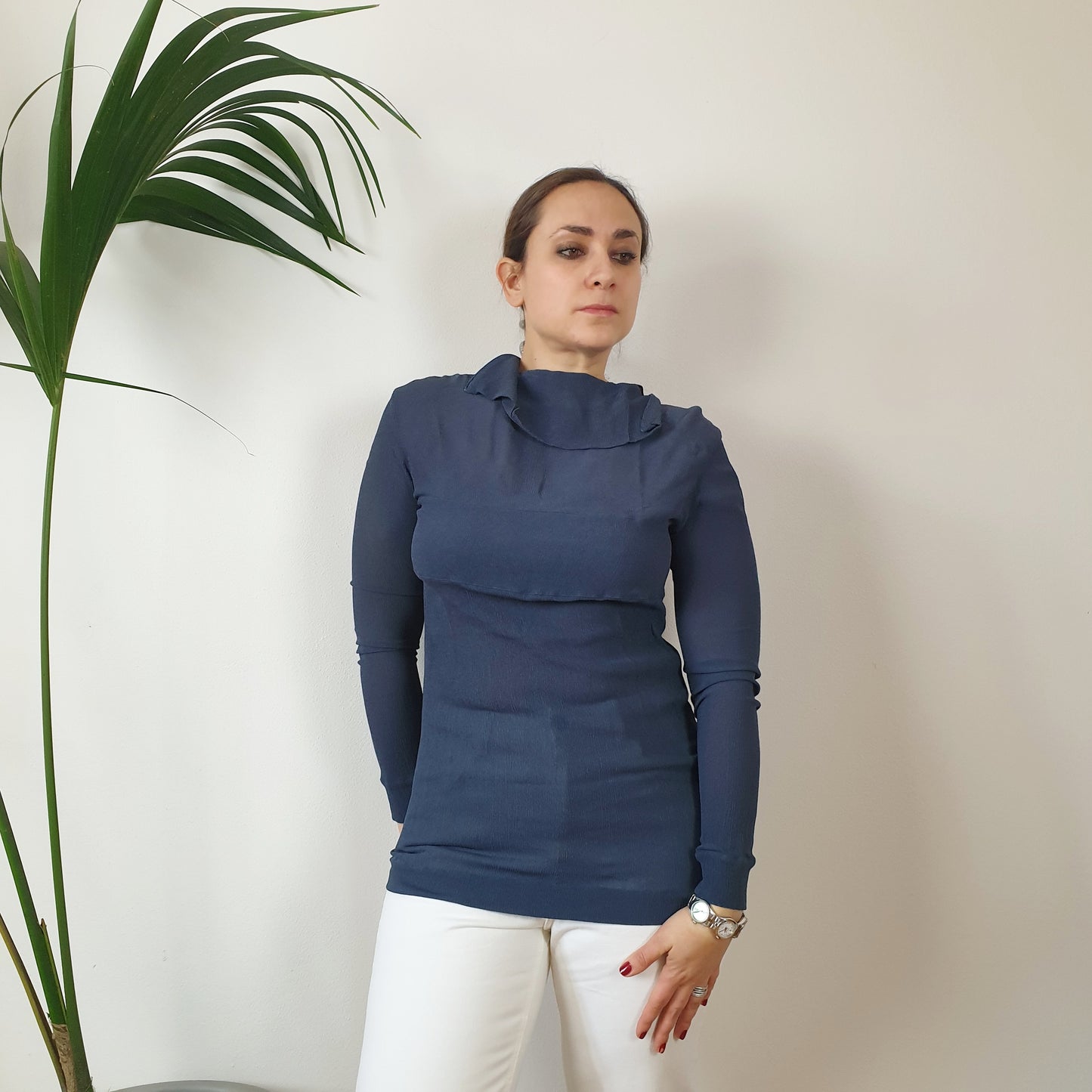 Maglia Blu Romeo Gigli inverno 98/99