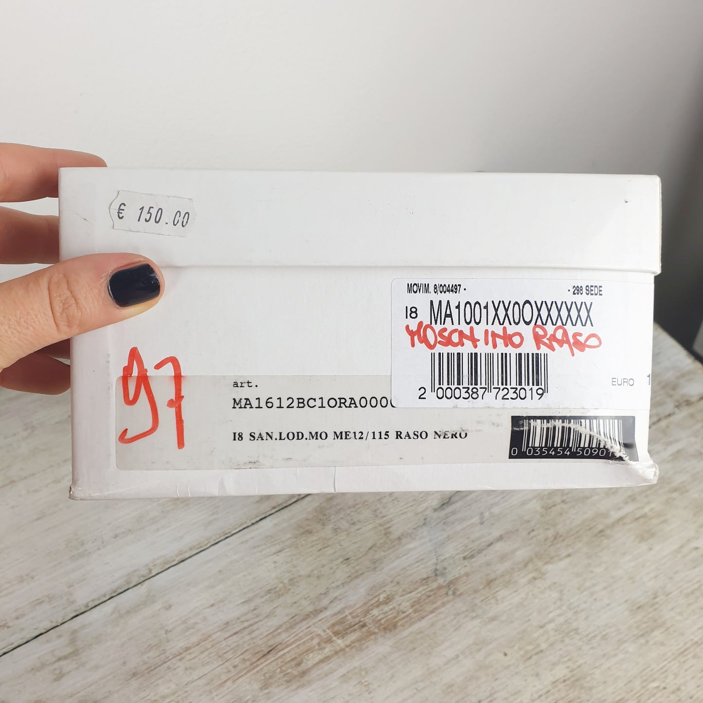 Sandali Moschino raso nero