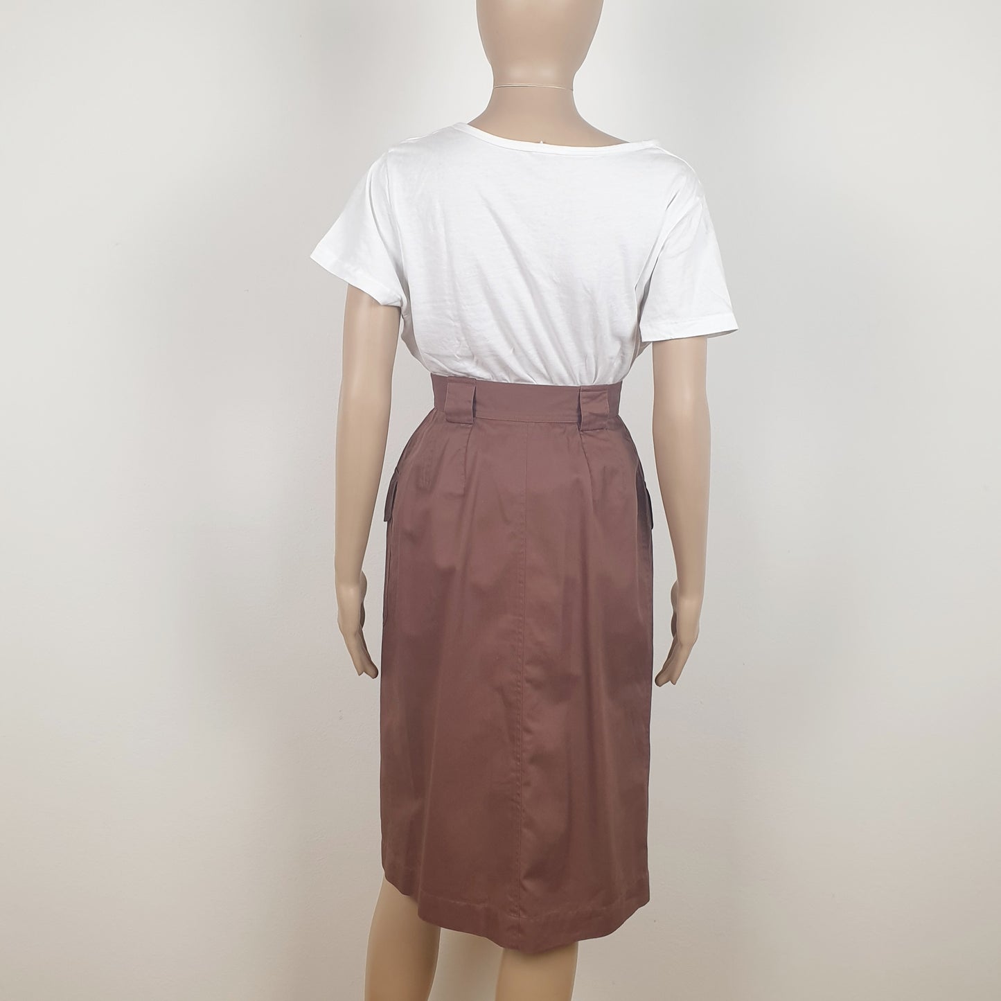 Gonna lunga in cotone Saint Laurent rive gauche