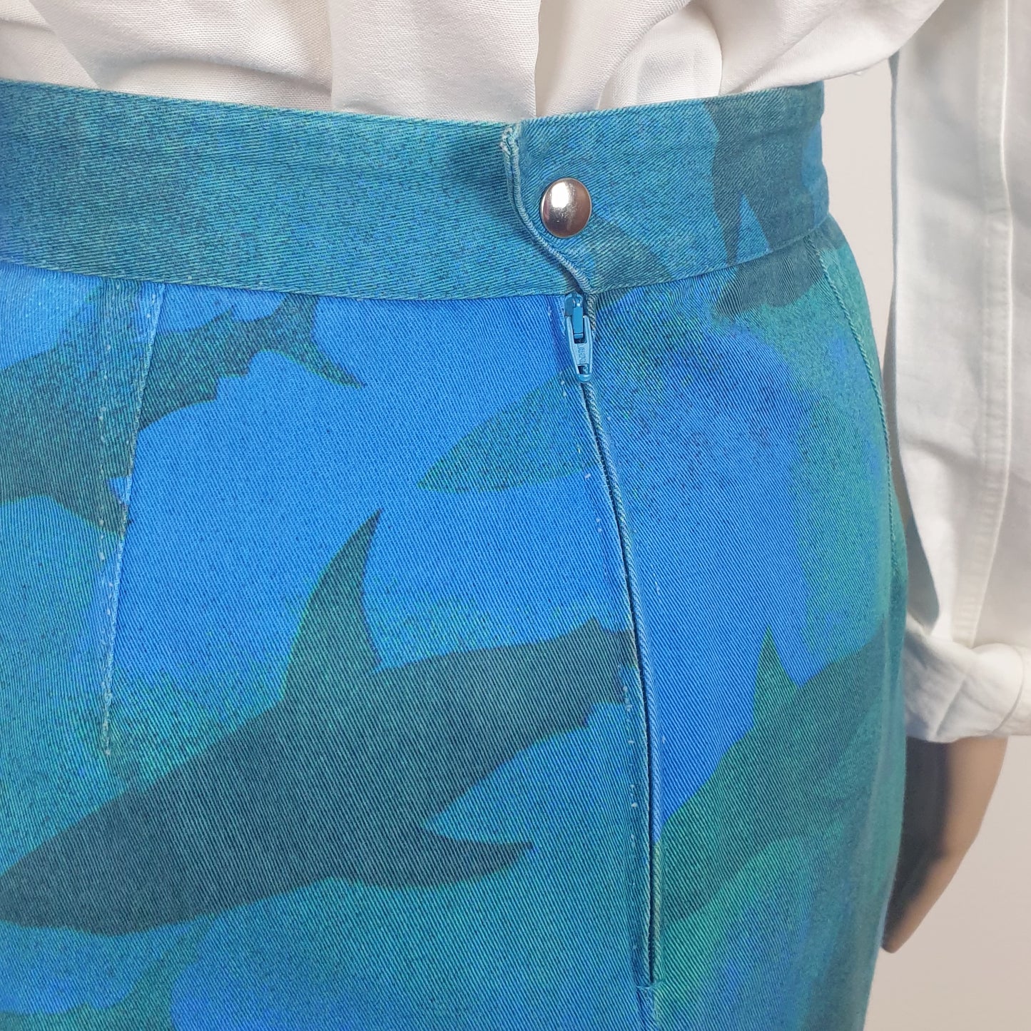 Gonna vintage Thierry Mugler con squali