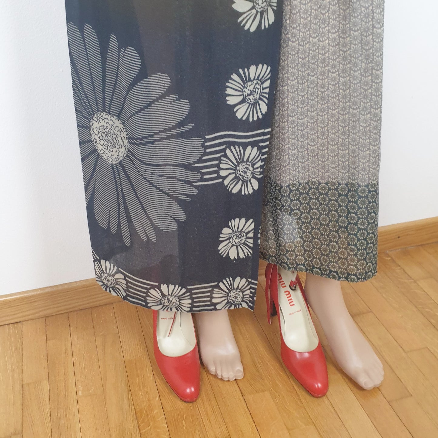 gonna lunga Dries Van Noten stampa fiori