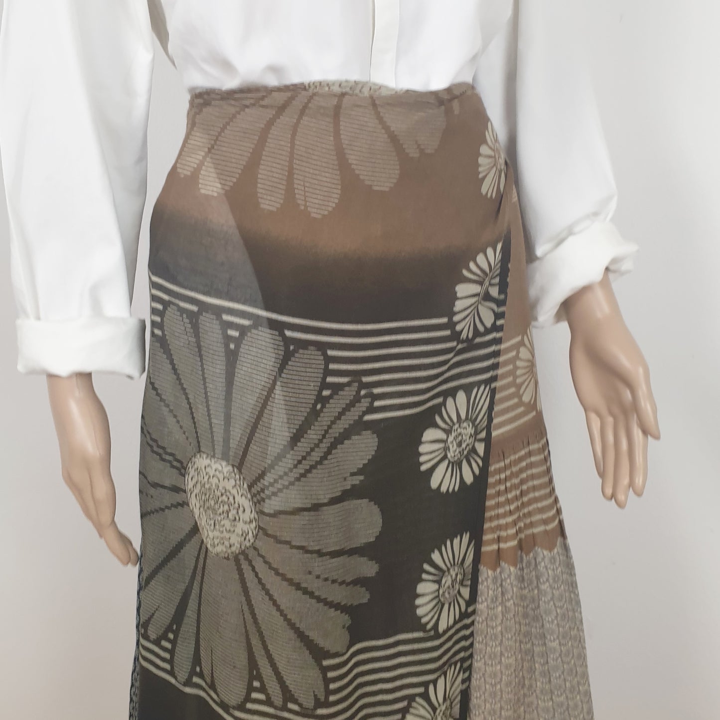 gonna lunga Dries Van Noten stampa fiori