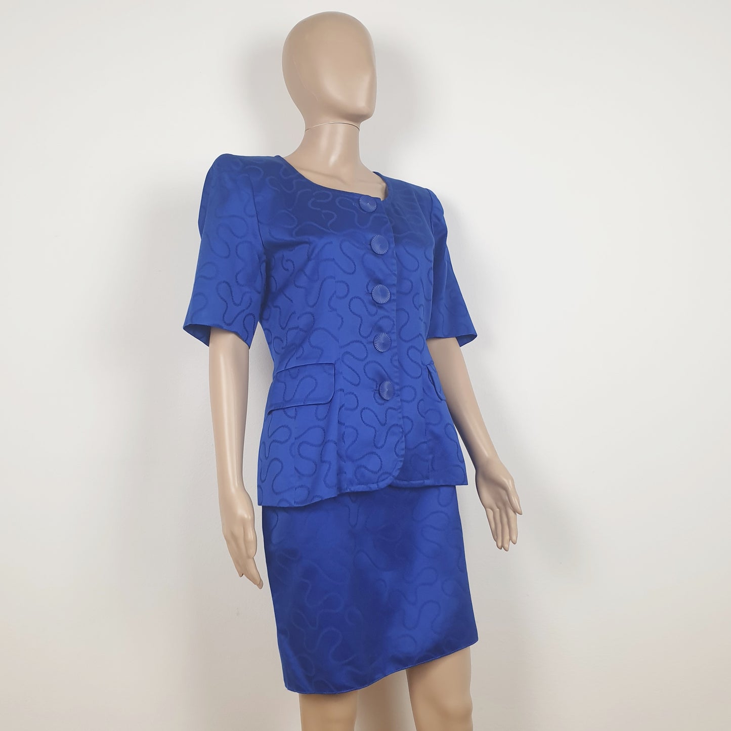 Completo Giacca e Gonna Ysl blu