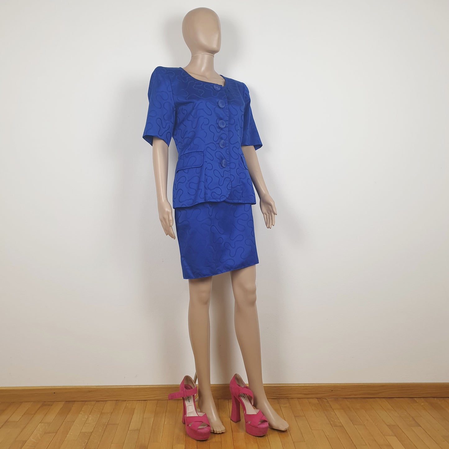 Completo Giacca e Gonna Ysl blu