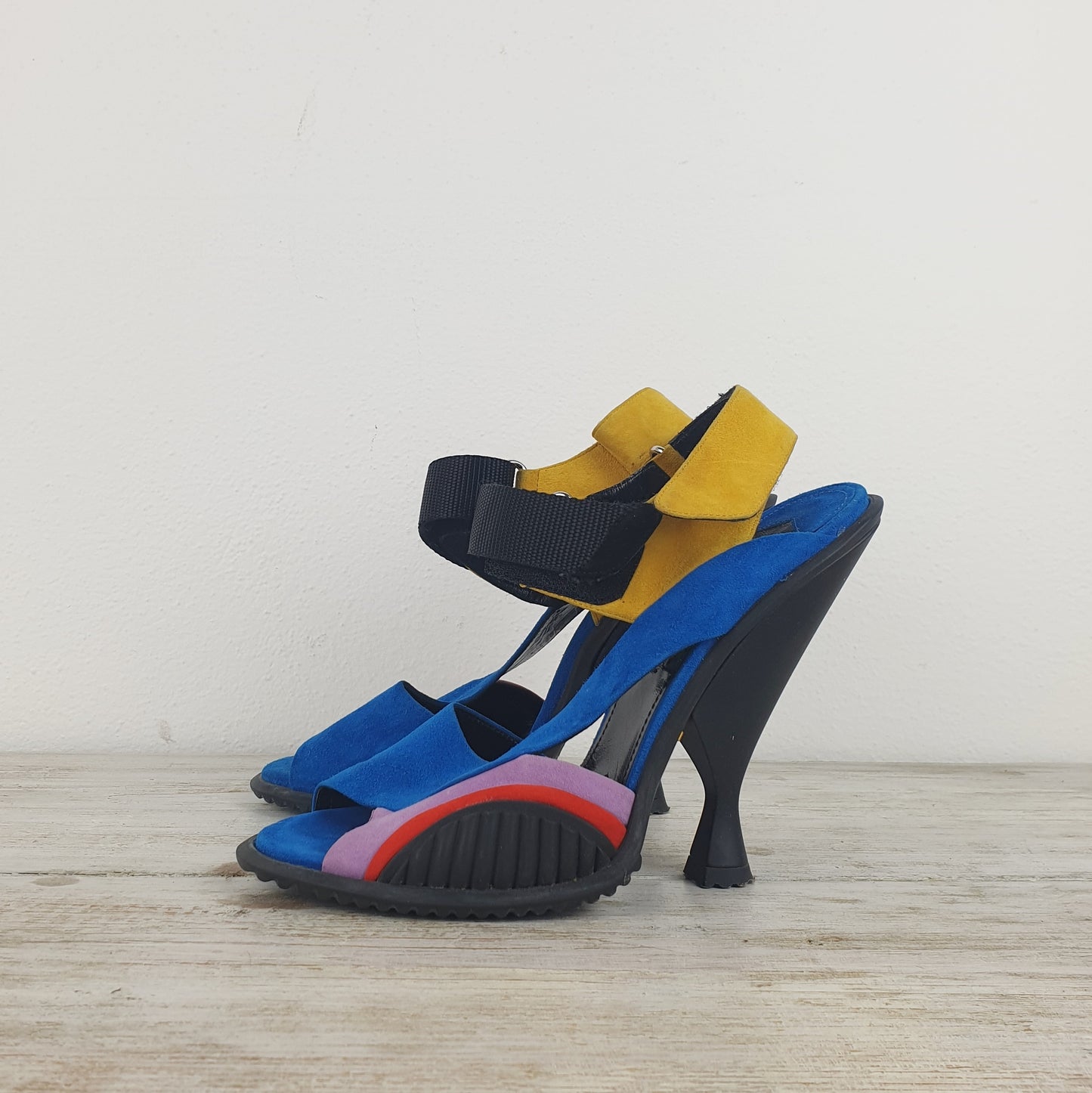 sandali Prada in suede multicolor