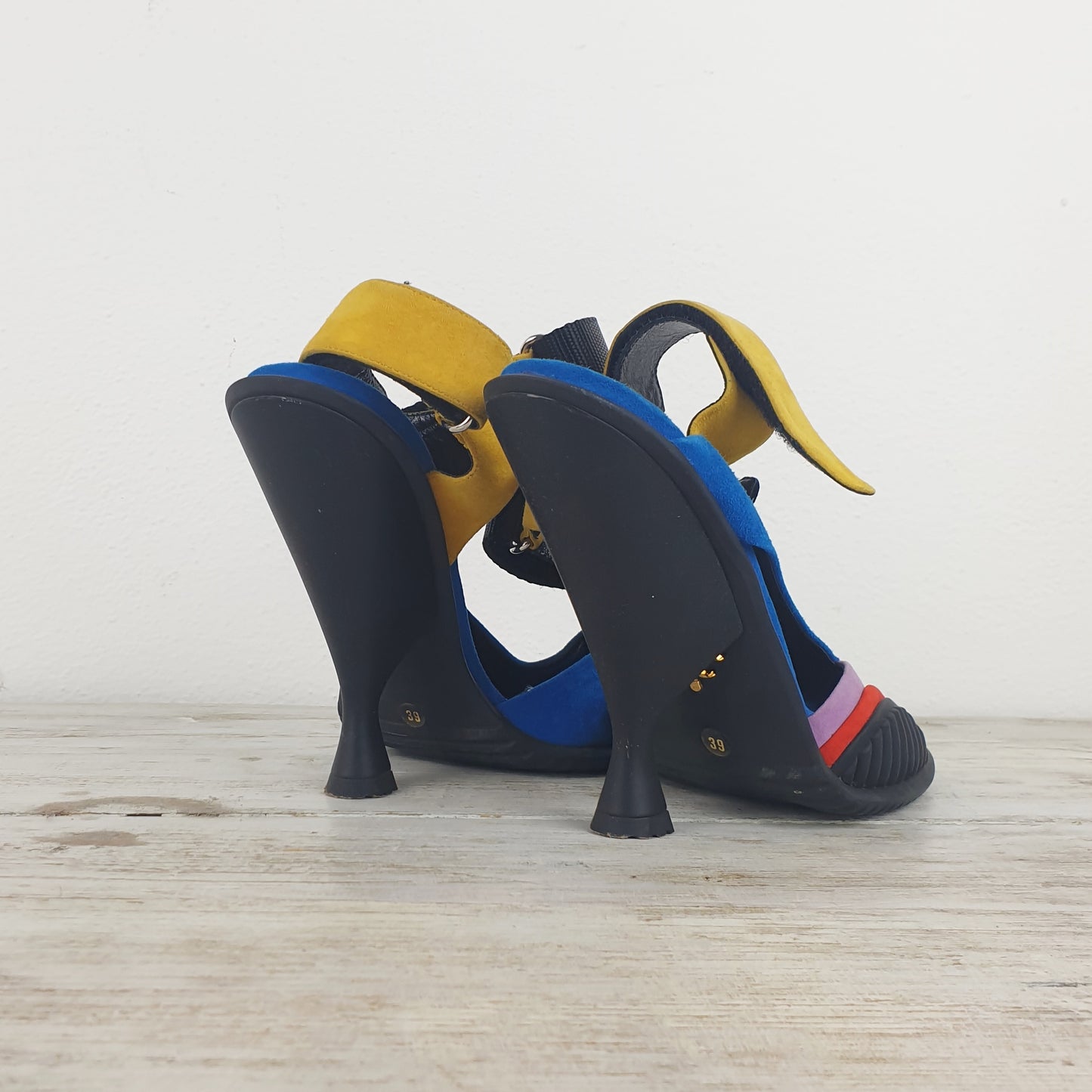sandali Prada in suede multicolor
