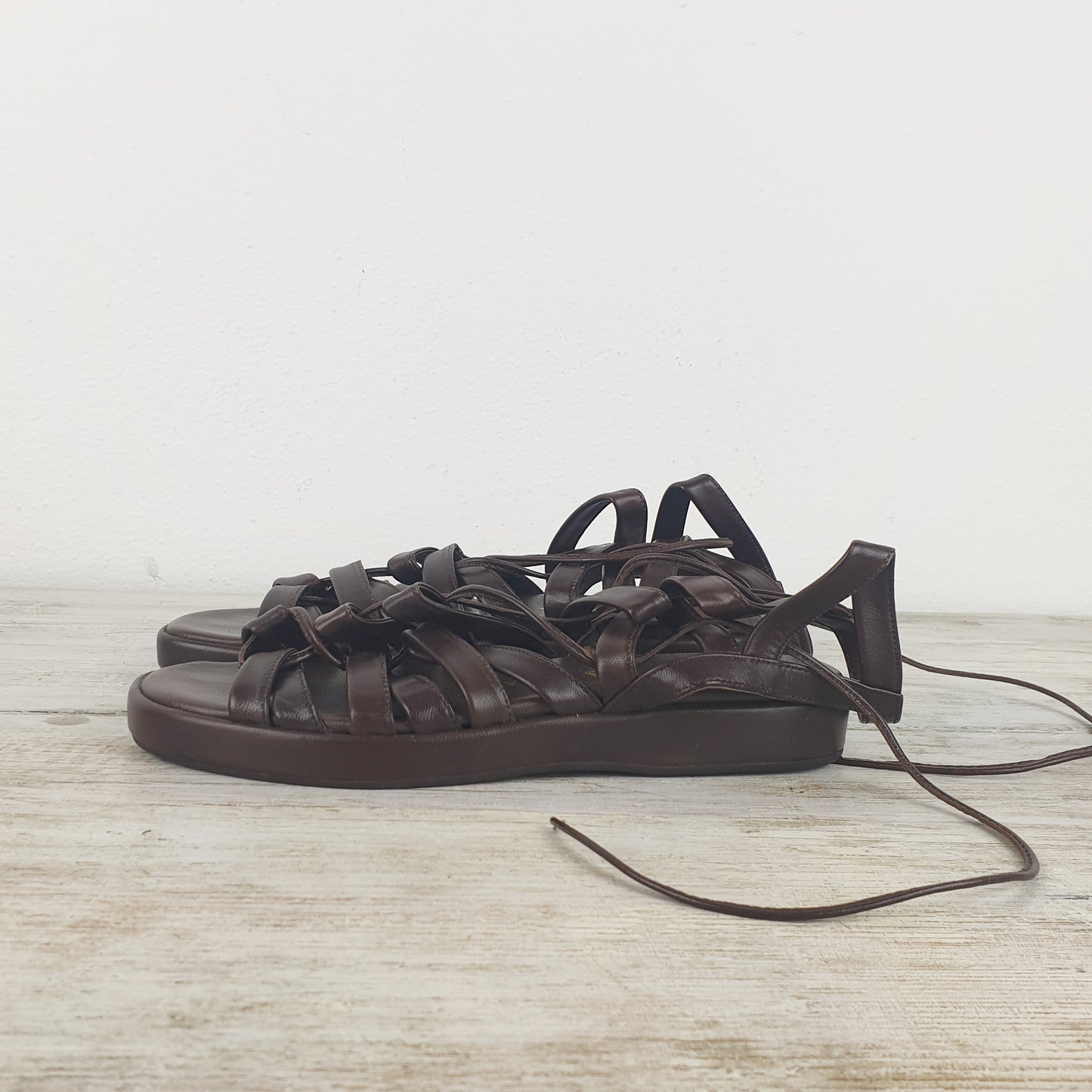 sandali Prada pelle marrone