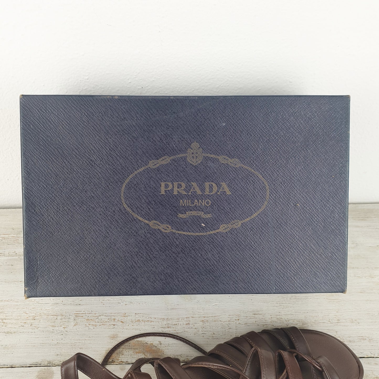 sandali Prada pelle marrone