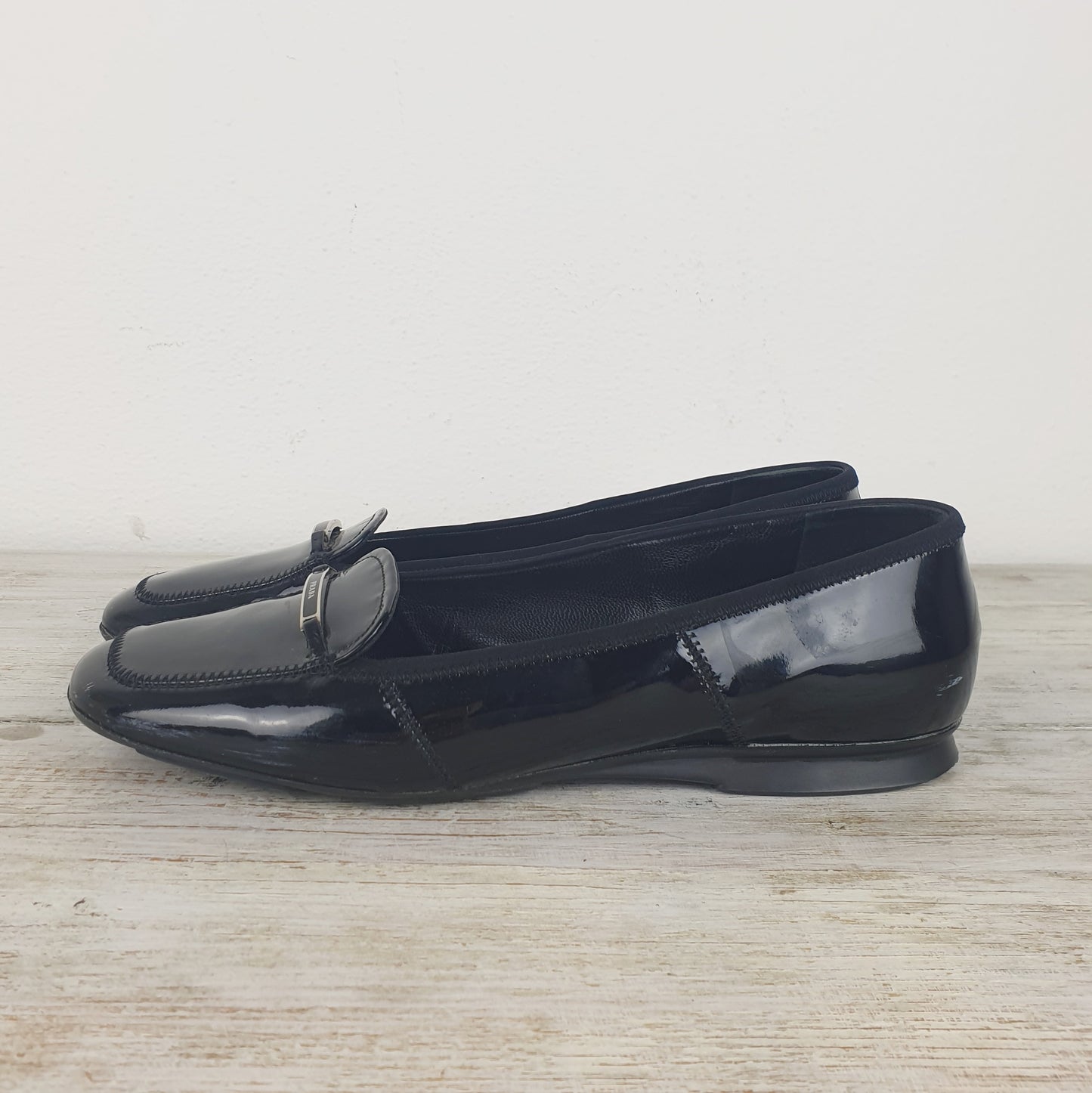 Mocassini Prada vernice nera nr.38