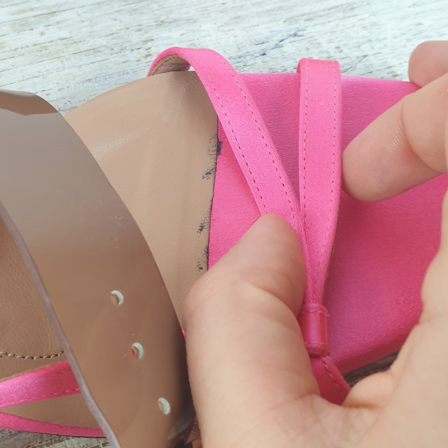 Sandali bassi Marni raso rosa