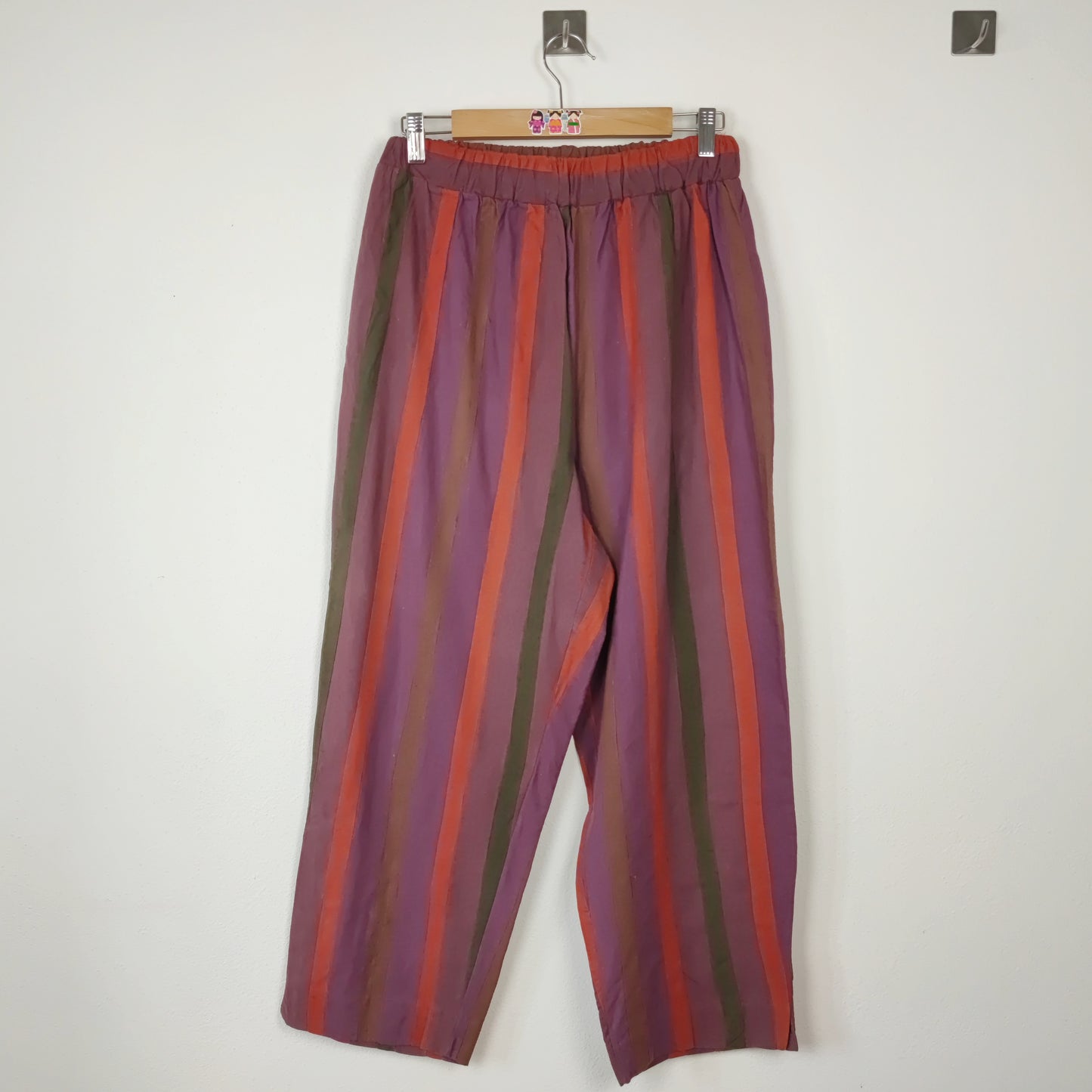 Pantaloni Romeo Gigli rigoni verticali viola