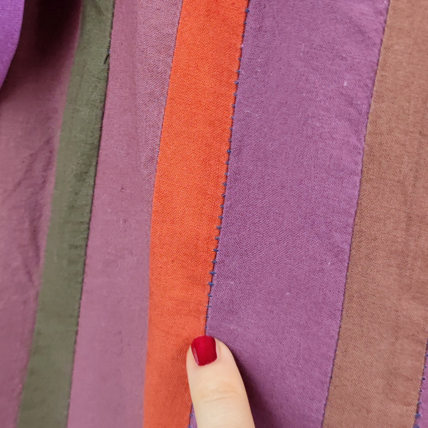 Pantaloni Romeo Gigli rigoni verticali viola