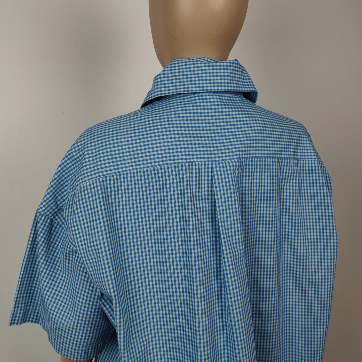 Camicia G Gigli vichy azzurro