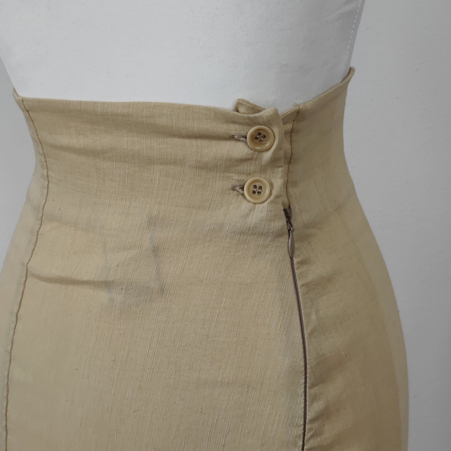Gonna G Gigli lino beige
