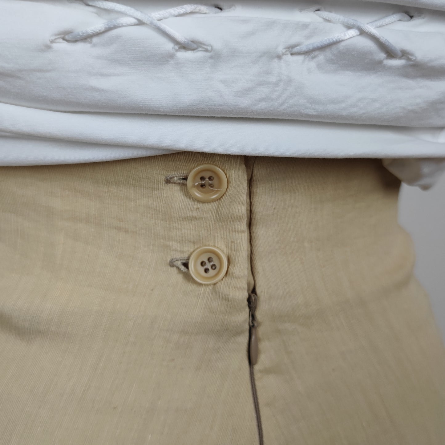 Gonna G Gigli lino beige