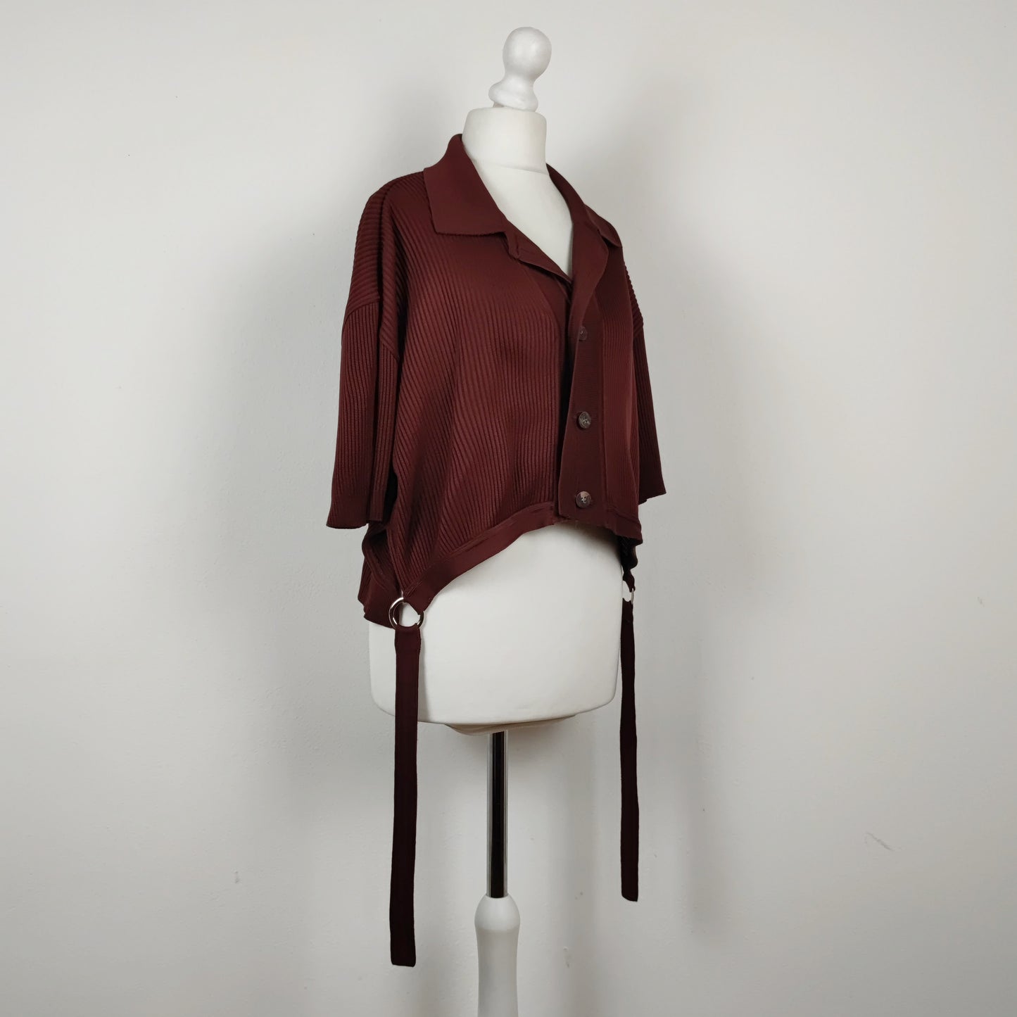 Pull Issey Miyake maglia marrone