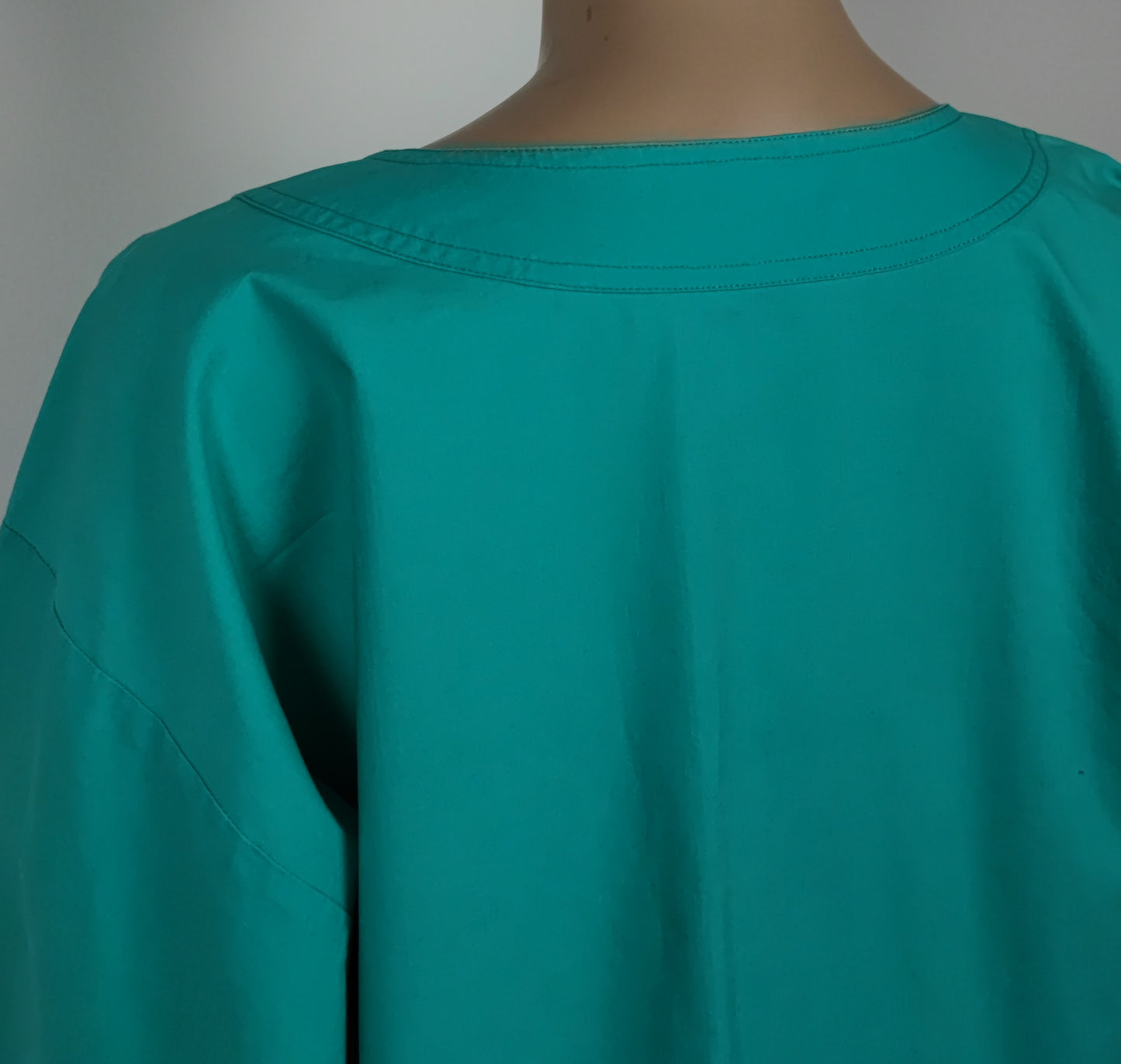 Blusa oversize turchese YSL