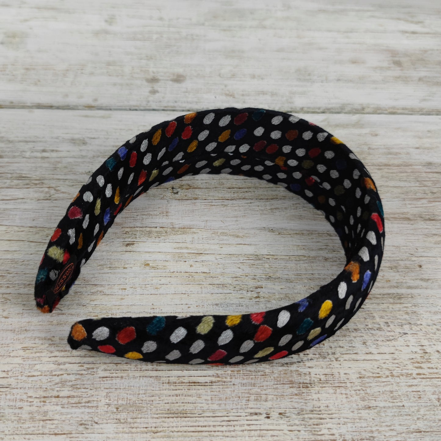 cerchietto vintage a pois