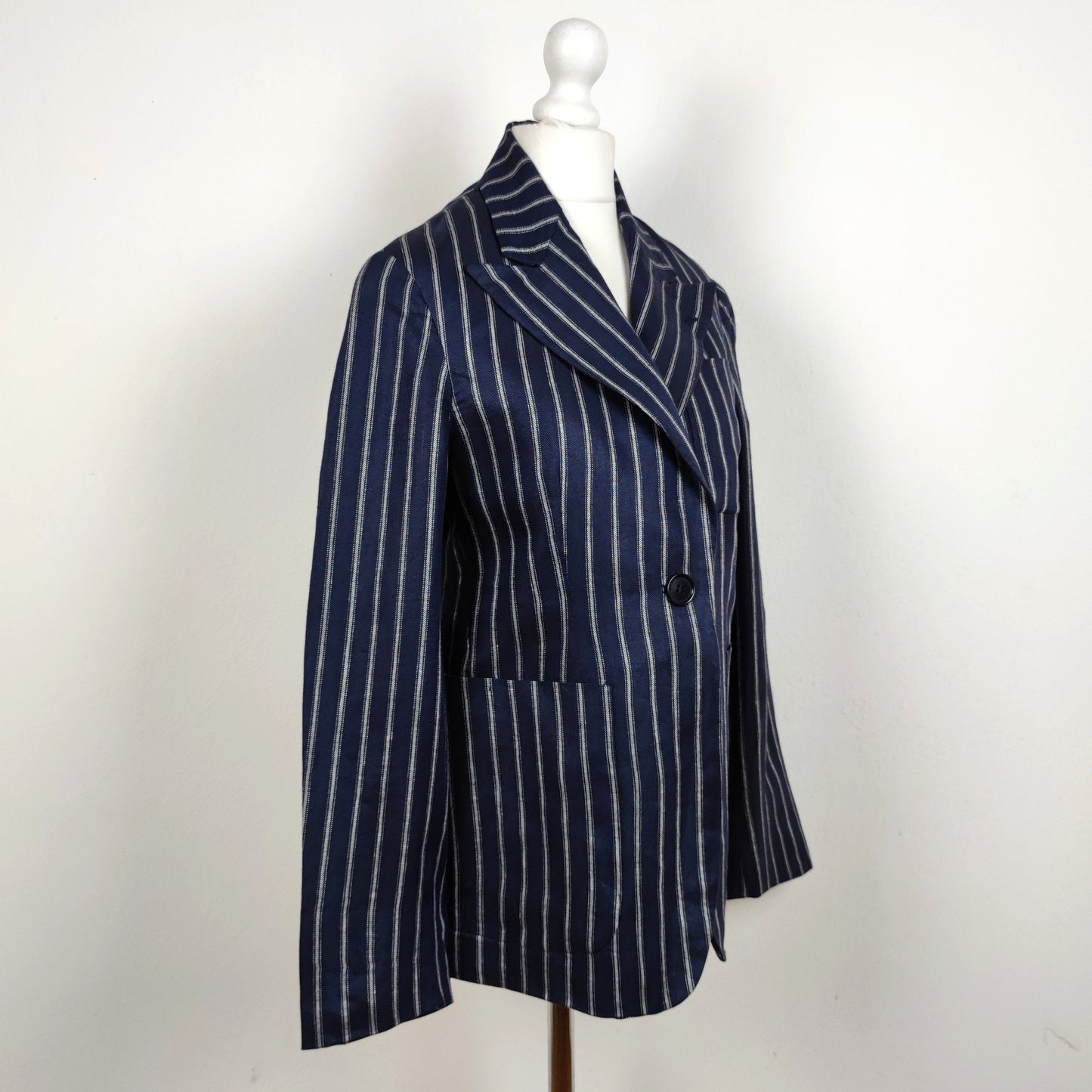 giacca Romeo Gigli blu a righe - estate 1994