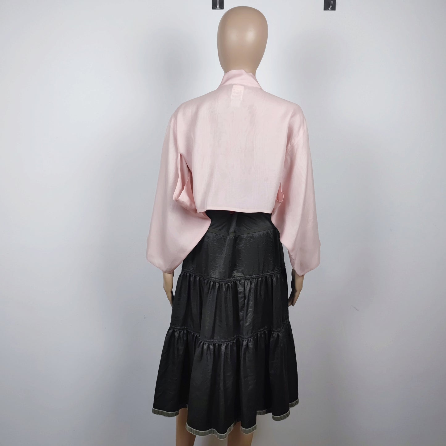 gonna Marella verde militare cangiante