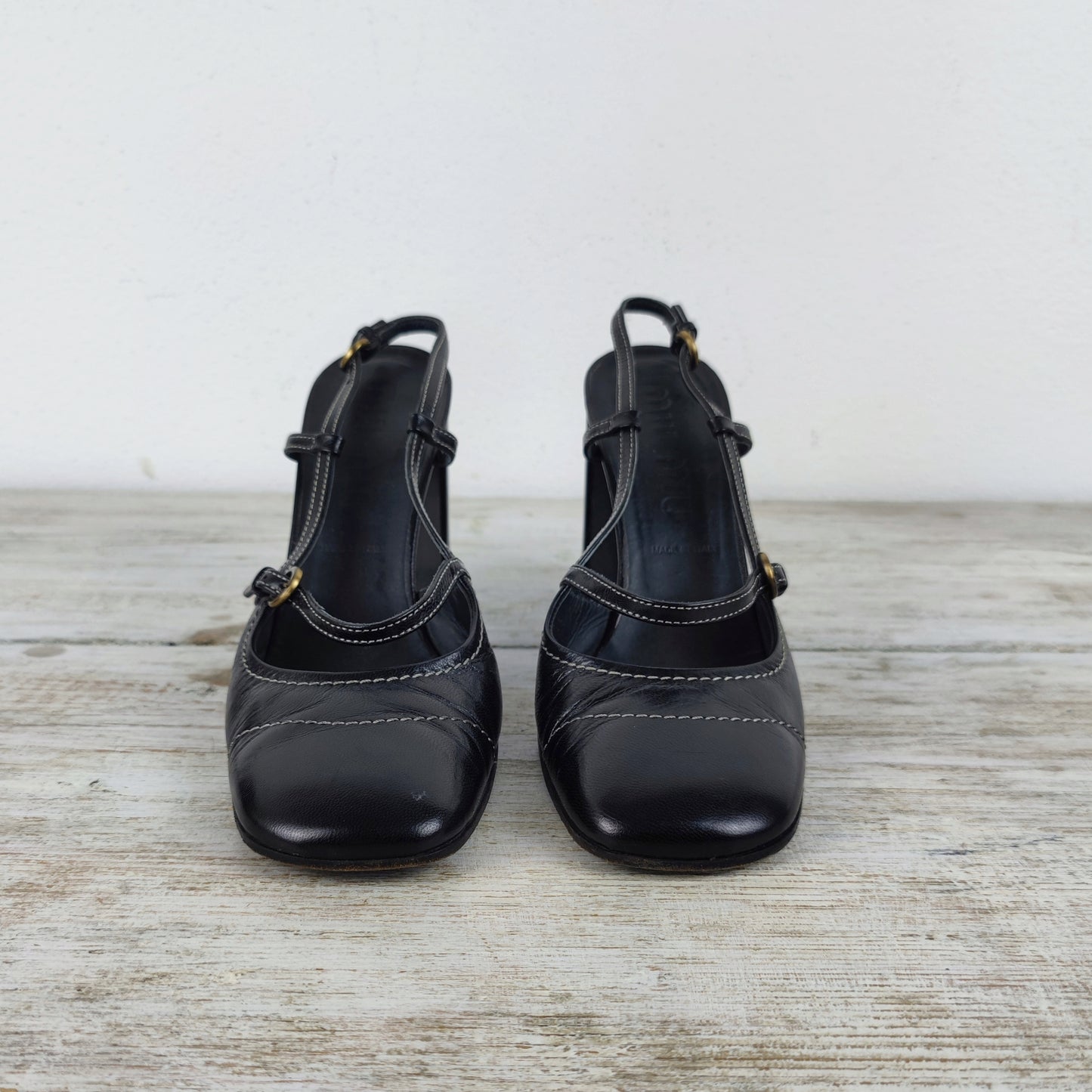 décolleté Miu Miu vintage pelle nera