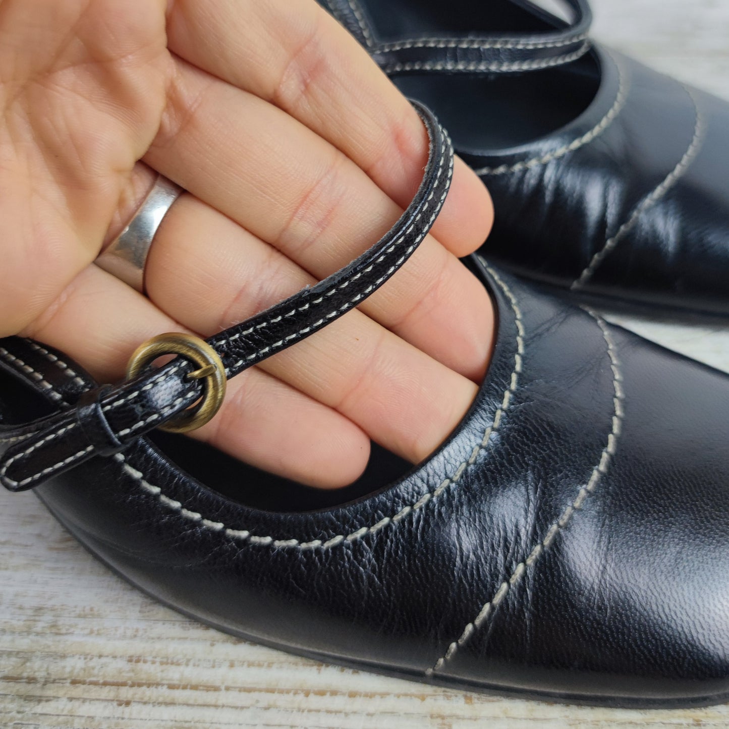 décolleté Miu Miu vintage pelle nera