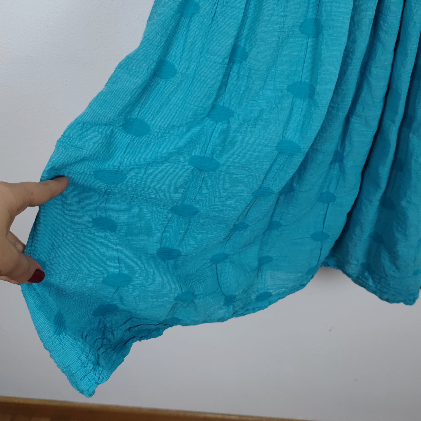 abito azzurro Issey Miyake Cauliflower