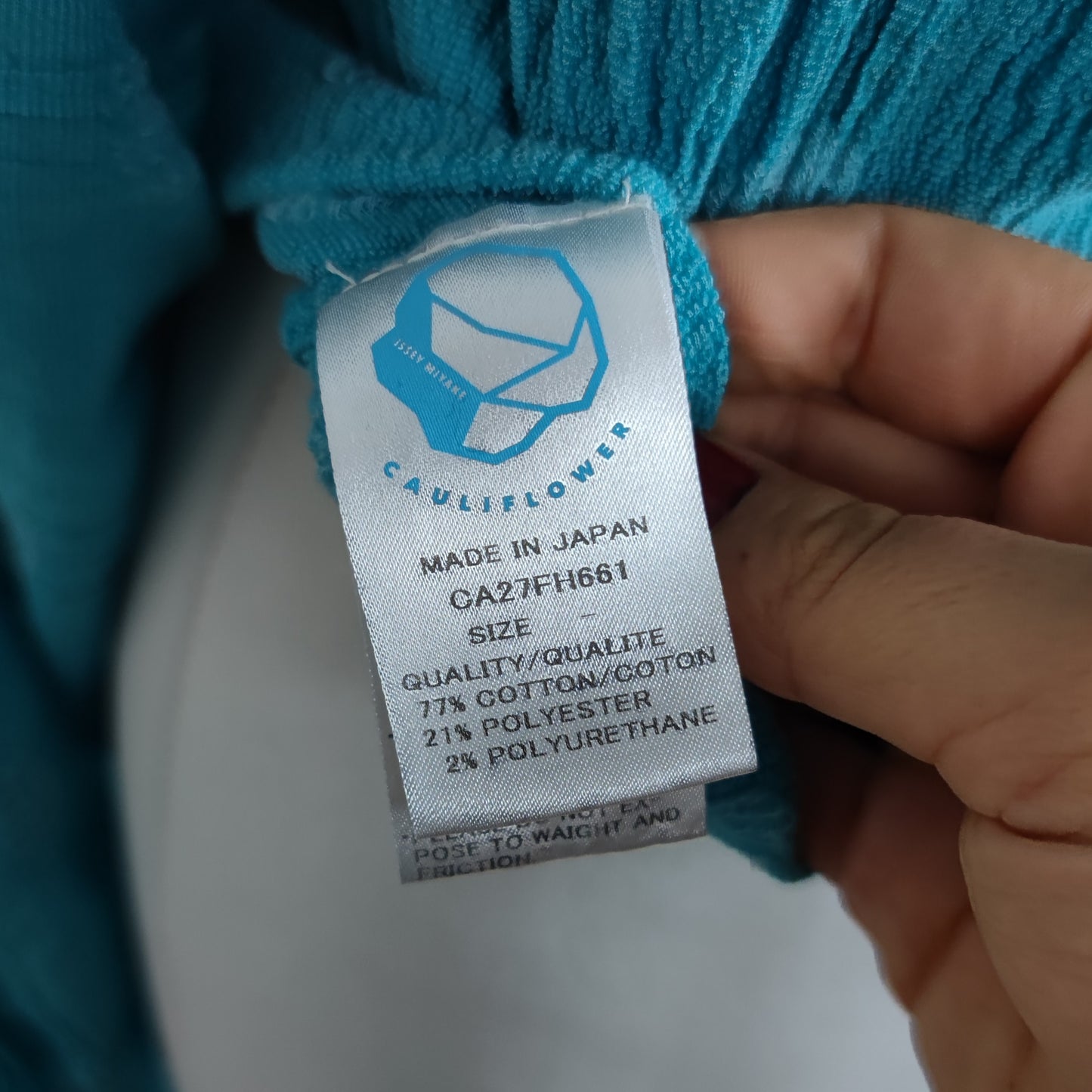 abito azzurro Issey Miyake Cauliflower