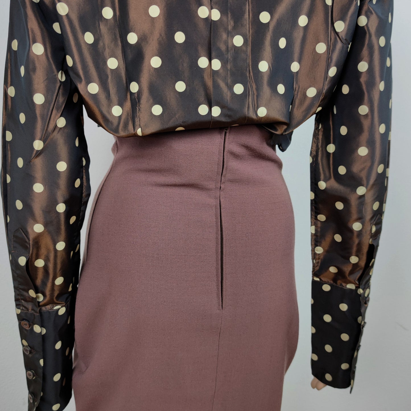 gonna vintage Romeo Gigli nocciola