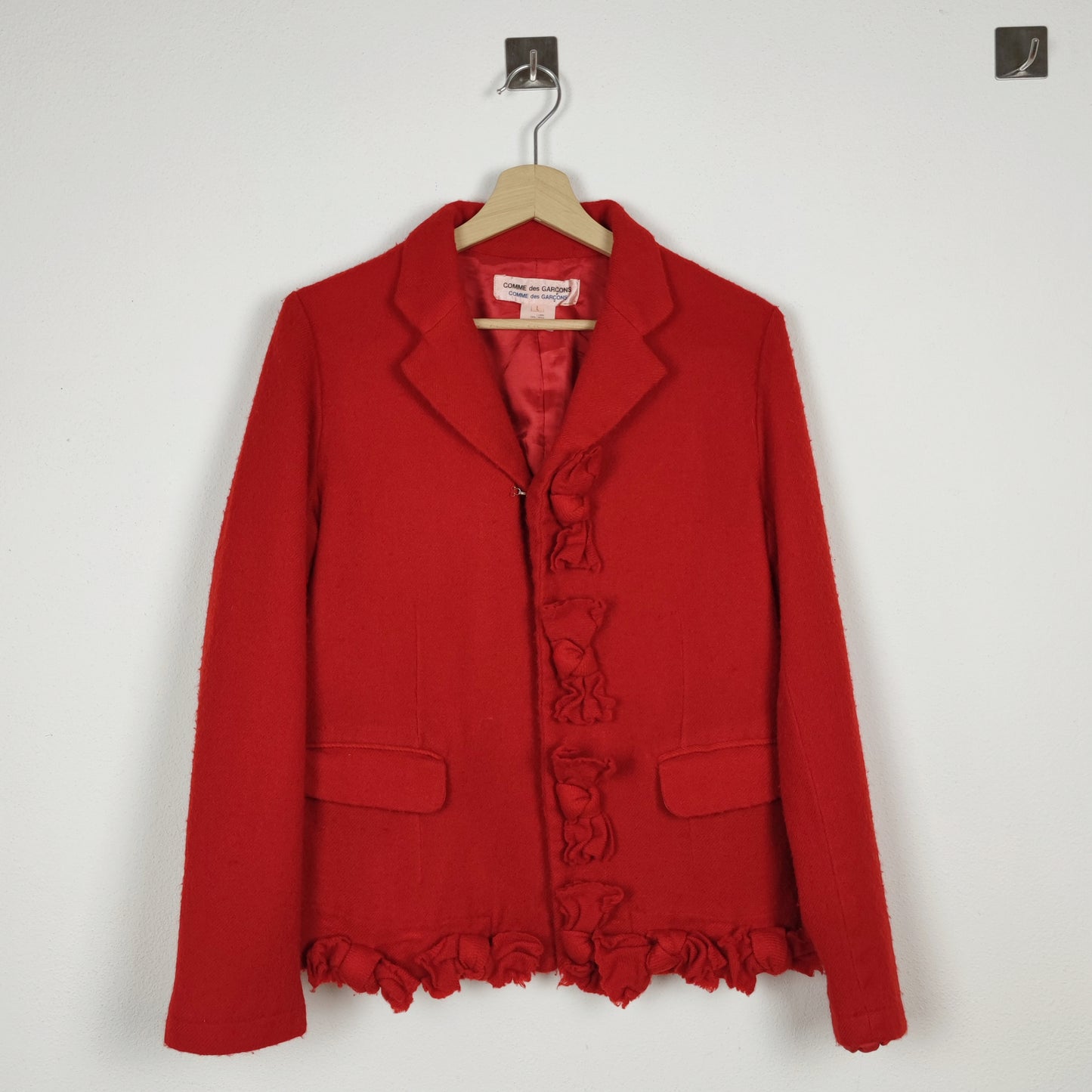 Giacca rossa con fiocchi Comme des Garçons