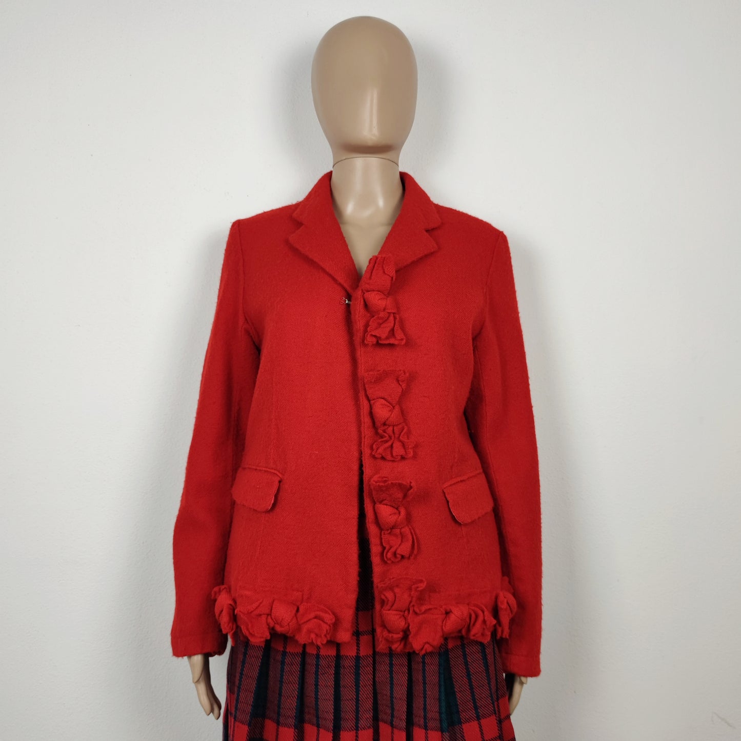 Giacca rossa con fiocchi Comme des Garçons