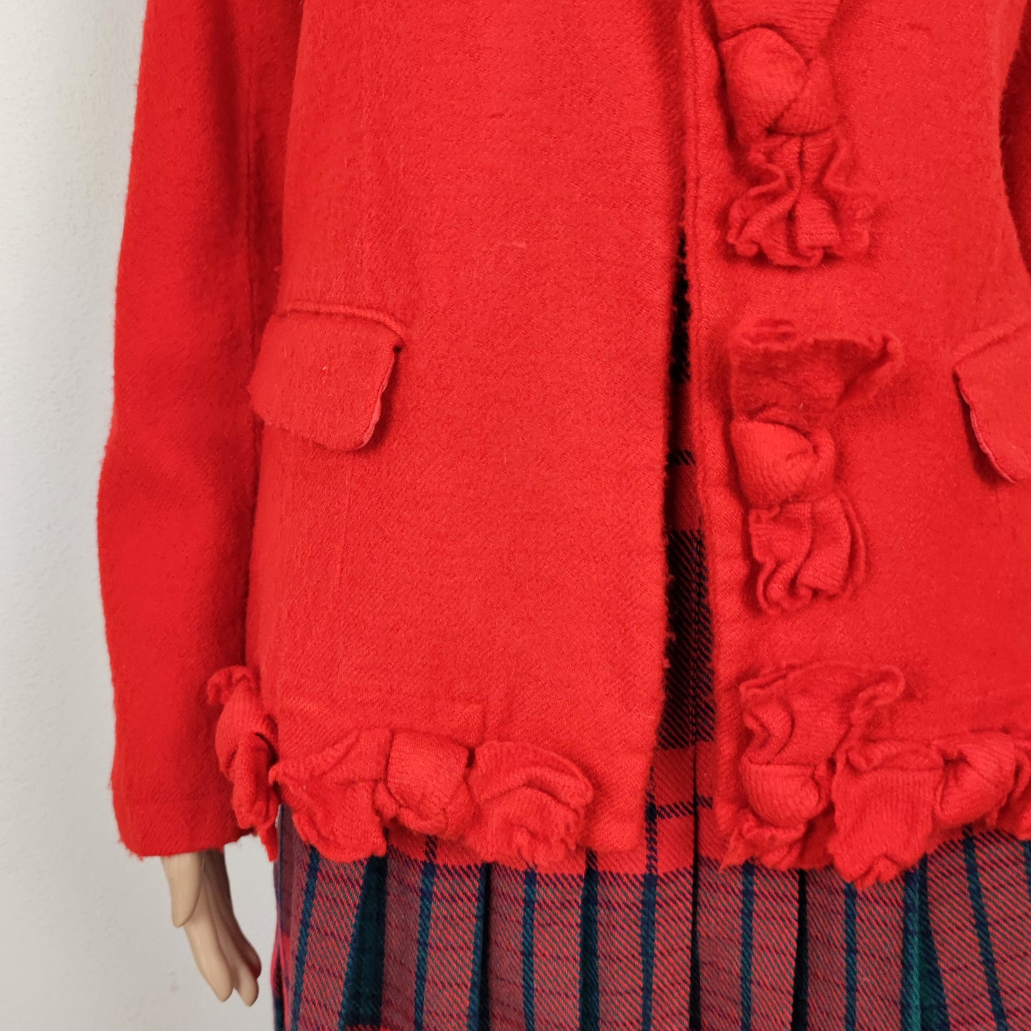 Giacca rossa con fiocchi Comme des Garçons