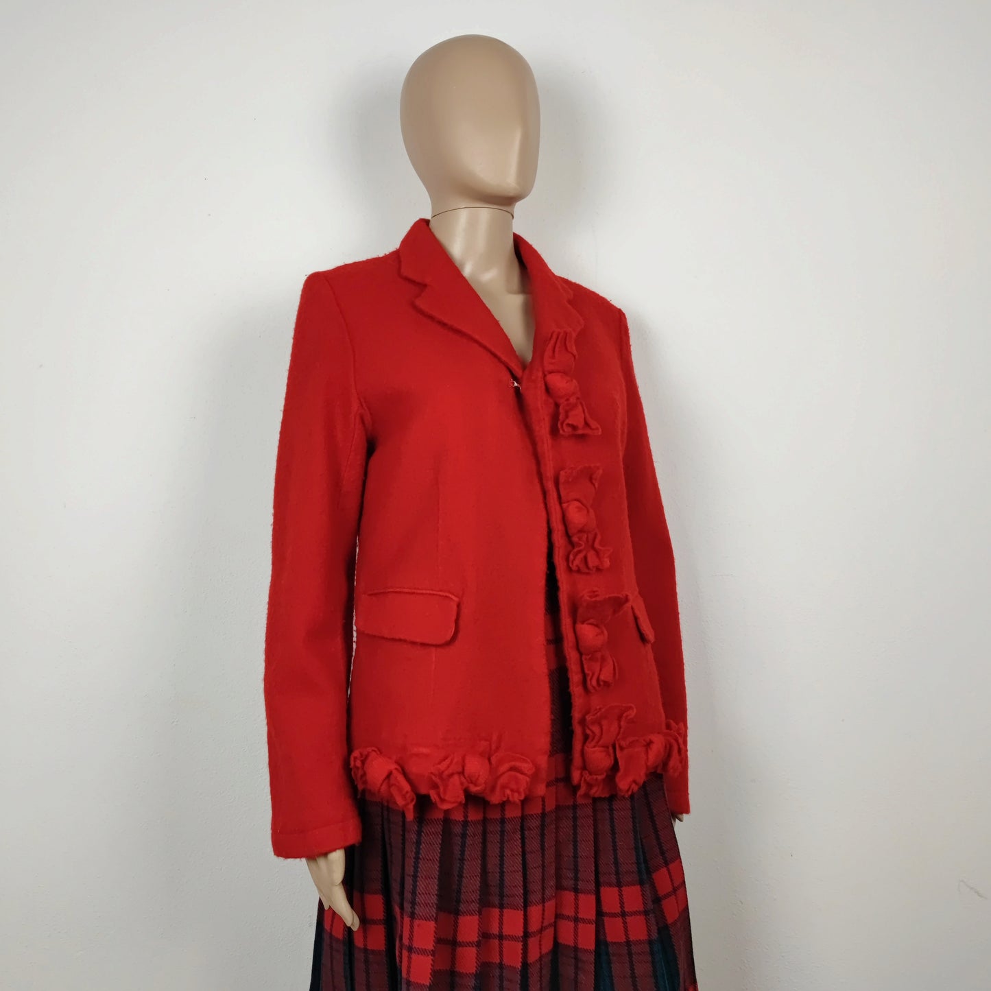 Giacca rossa con fiocchi Comme des Garçons