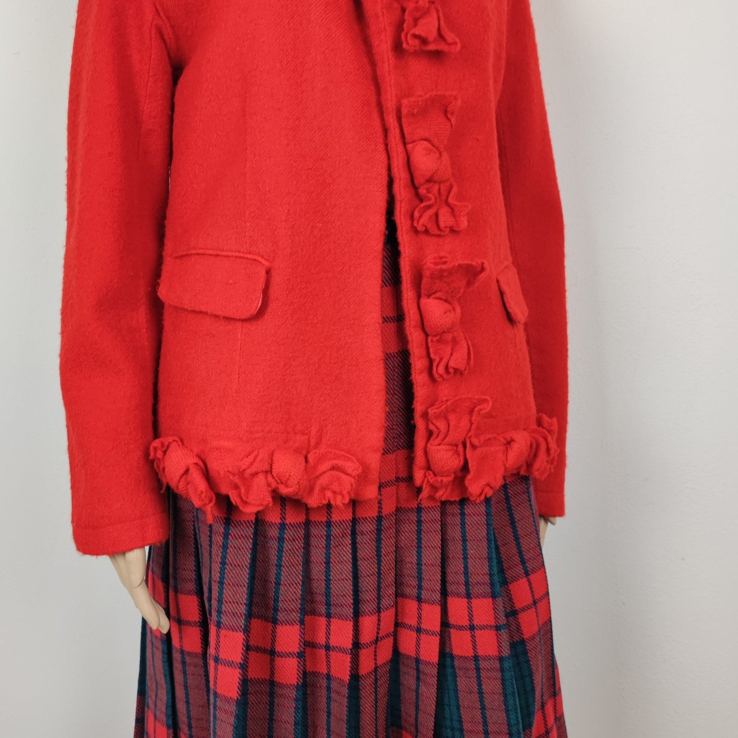 Giacca rossa con fiocchi Comme des Garçons