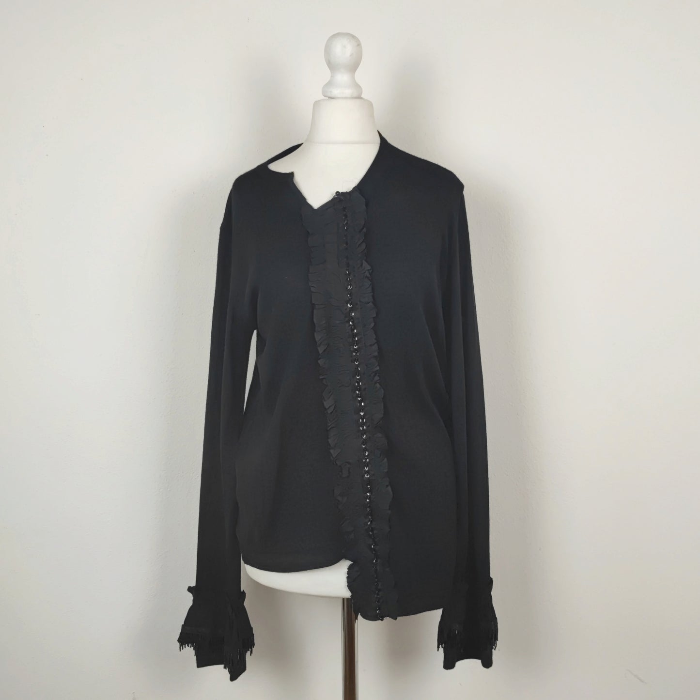 Maglia Comme des Garçons nera con perline