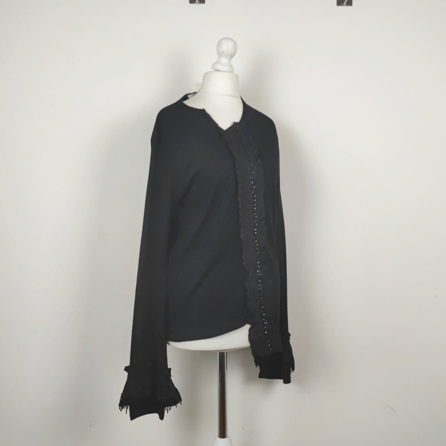 Maglia Comme des Garçons nera con perline
