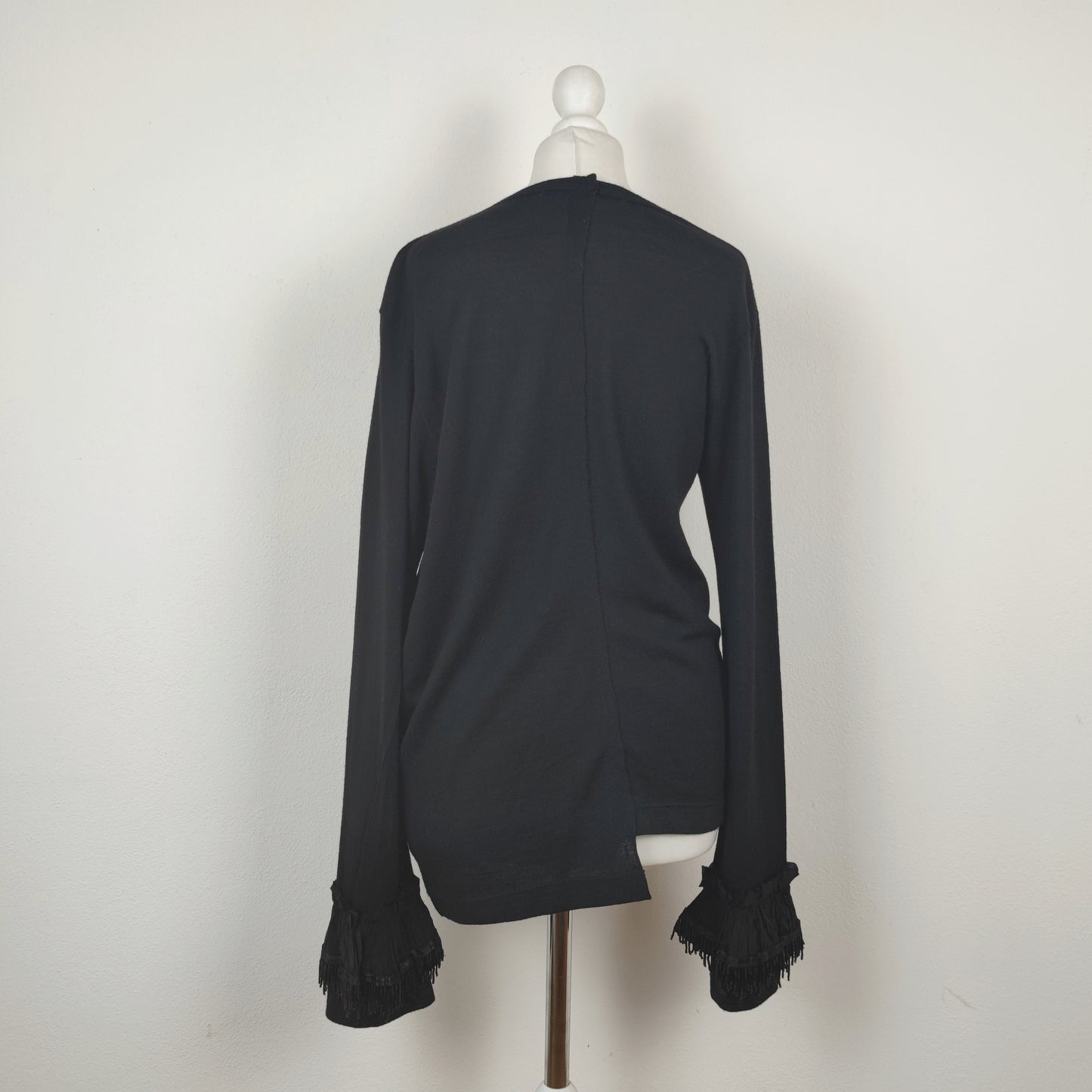 Maglia Comme des Garçons nera con perline