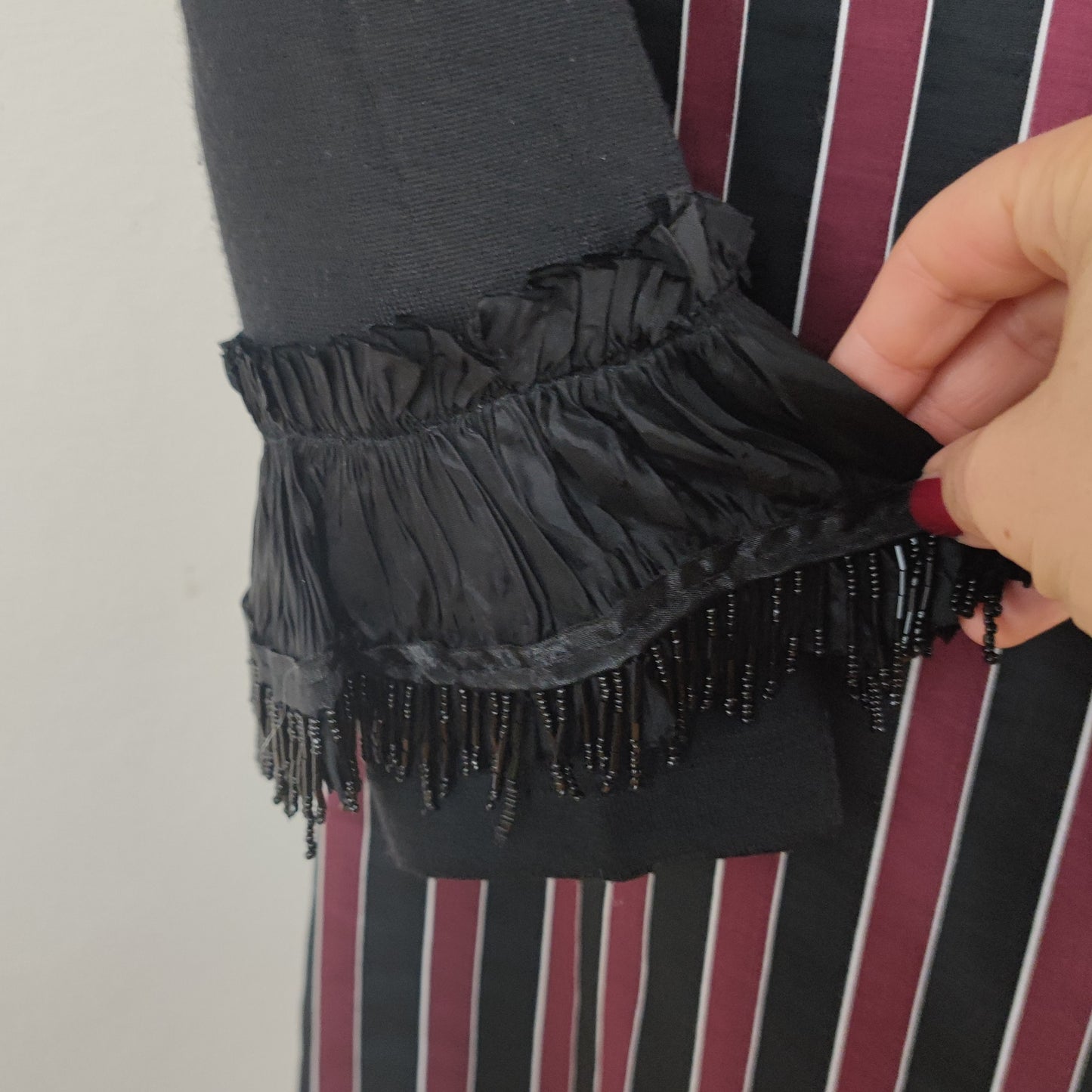 Maglia Comme des Garçons nera con perline