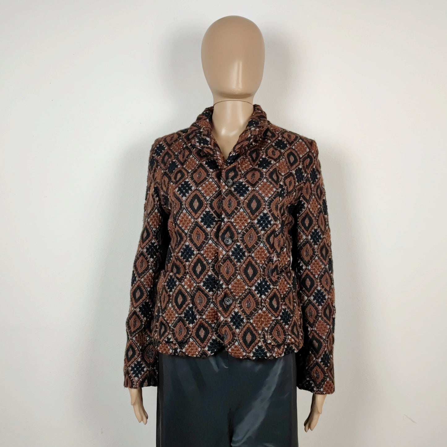 Giacca Comme des Garçons nera e marrone