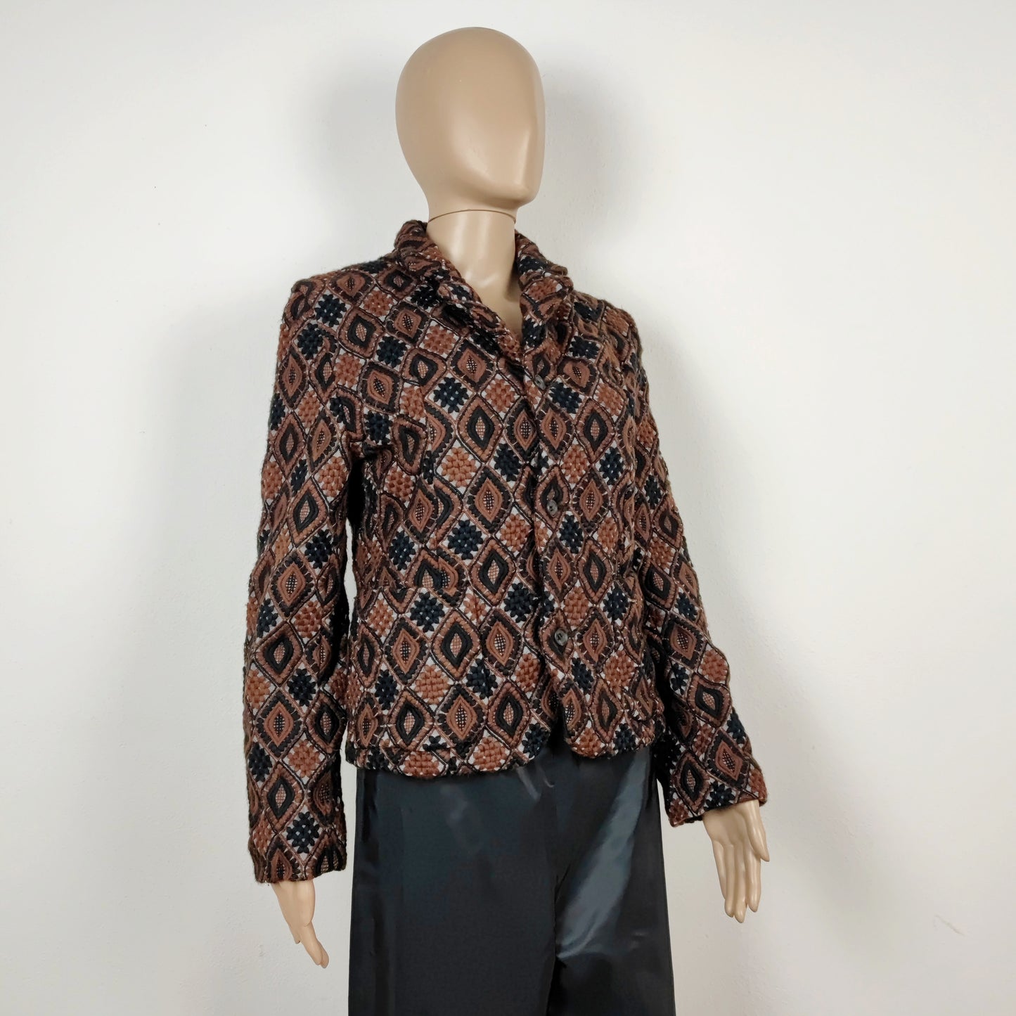 Giacca Comme des Garçons nera e marrone