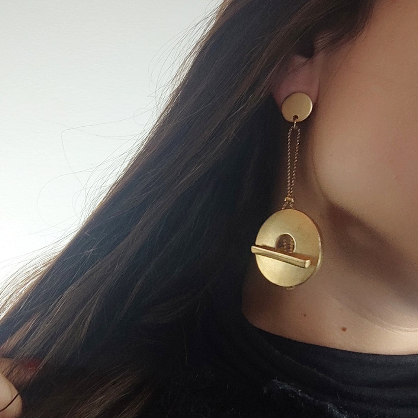 Orecchini vintage Krizia oro