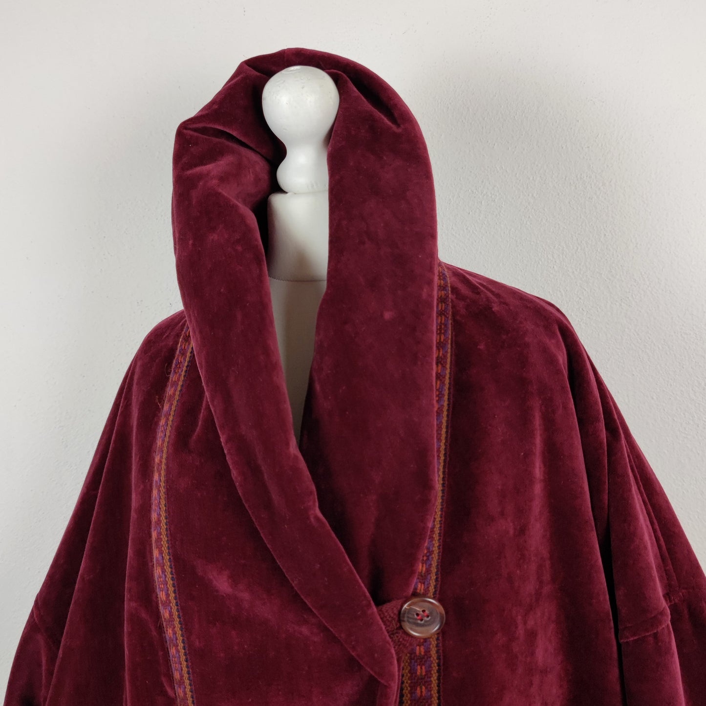 Giaccone G di Romeo Gigli velluto bordeaux